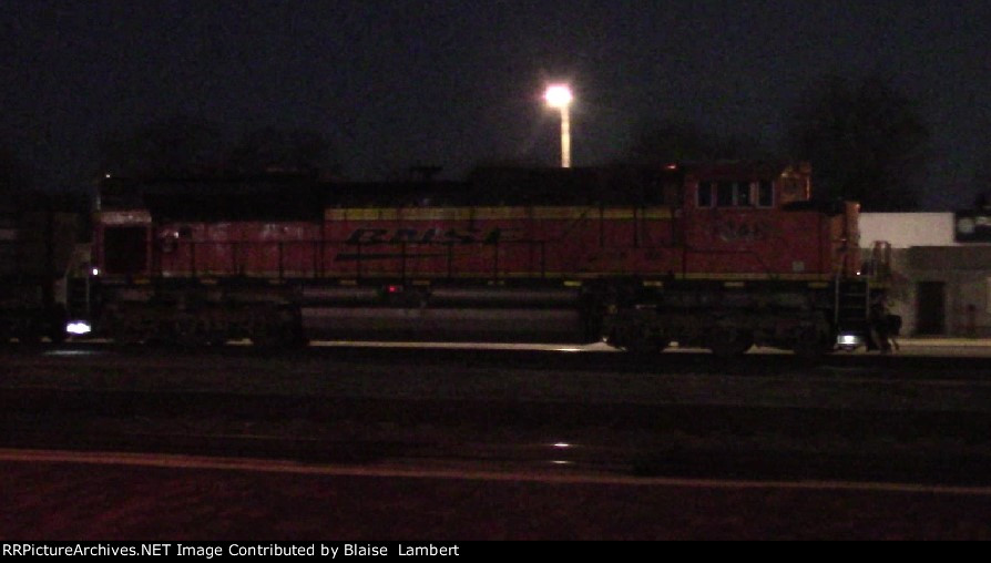 BNSF coal train DPU